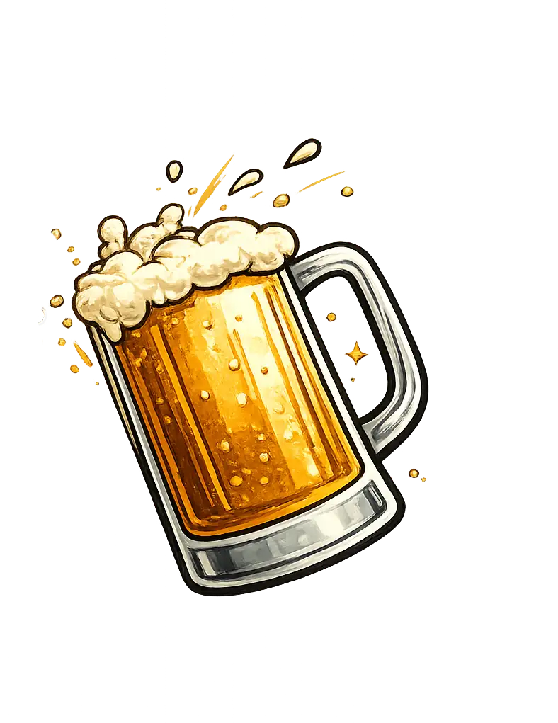 Right beer mug
