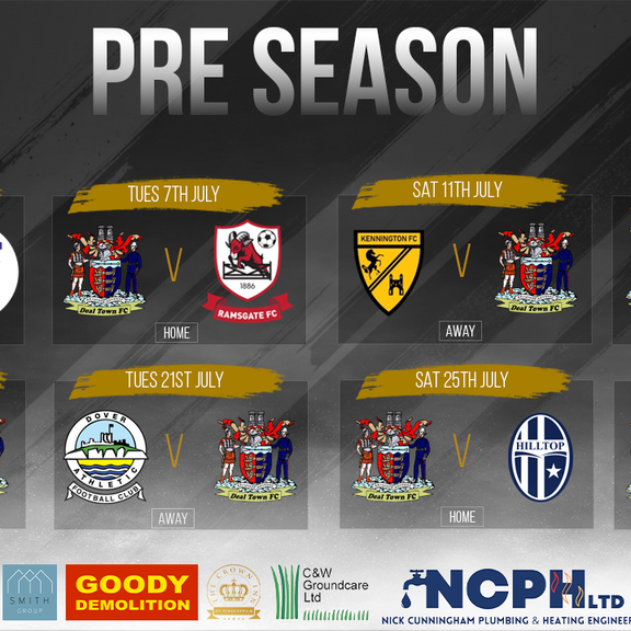 Pre season fixtures 